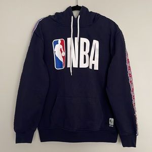 NBA Spell-Out Mens Navy Pullover Sweatshirt Hoodie Sz M